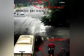 事发常德！闯红灯的电动车撞上抢黄灯的汽车，谁来负责？图片