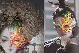 简直一模一样！插画师发文质疑《锦绣南歌》凤凰面具抄袭其作品图片