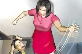 掐脖子、扇耳光！熊孩子恶作剧后，被邻居拖进电梯凶狠暴打图片