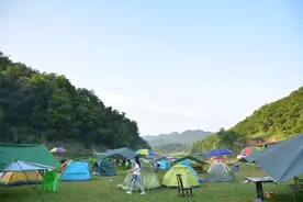 蓝天、芳草、牛马……重庆主城隐藏着一个开满格桑花的露营基地图片