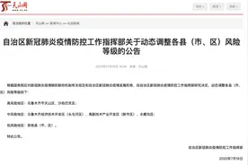 乌鲁木齐5地风险等级升级图片