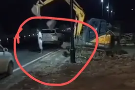 男子开挖掘机砸死路人 警方：系经济纠纷引发的刑案 两人为堂兄弟图片