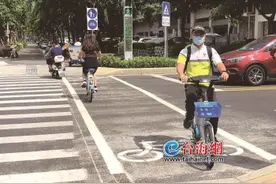 海沧启用厦门首个人车分离“斑马线”图片