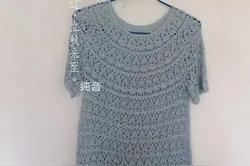 喵夫人家夏至夏季女士短袖葱衣（有编织图解）图片