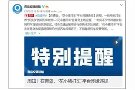 滴滴新业务青岛违规：“花小猪打车”未获经营许可图片