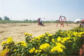 大黑河有片亲子沙滩 孩子的游乐场 家长的休闲地图片