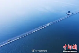 水天一色！江西永修最美水上公路图片