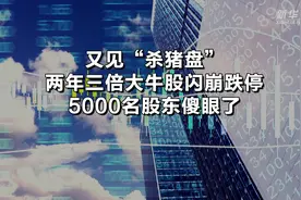 又见“杀猪盘”！两年三倍大牛股闪崩跌停，5000名股东傻眼了