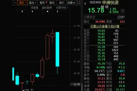 阿里出手33亿元增持，这家快递巨头股价竟一度逼近跌停图片