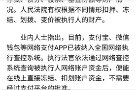 P2P借款逾期支付宝微信钱包或将被冻结图片