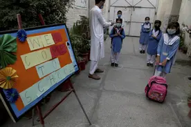 巴基斯坦小学复课图片