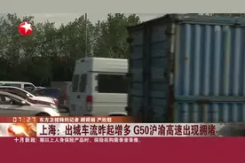 上海：出城车流昨起增多  G50沪渝高速出现拥堵视频封面