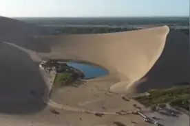 甘肃敦煌：国庆假期·出游——自驾游敦煌月牙泉鸣沙山视频封面