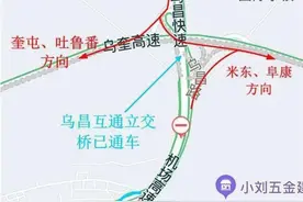 乌昌快速立交桥迎来通车图片