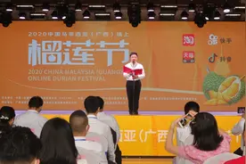 2020中国马来西亚（广西）线上榴莲节在钦州开幕图片