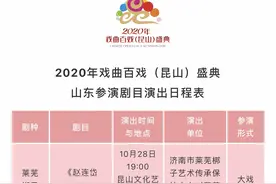 2020年戏曲百戏（昆山）盛典开幕，山东9部作品参演图片