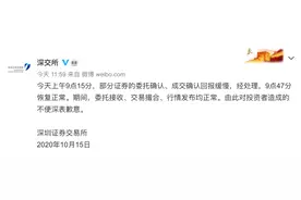 深交所致歉！无法交易、撤单，券商营业部电话被打爆，股民都经历了什么？“误成交”如何处理？图片
