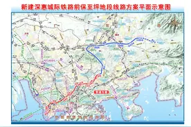 深惠城际有新进展，大运北、龙城、坪地站点信息公布图片