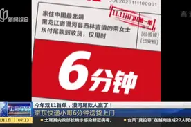 今年双11首单，漠河尾款人赢了！  京东快递小哥6分钟送货上门视频封面