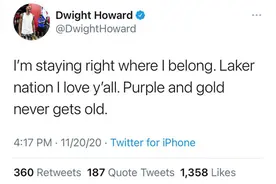 湖人给了霍华德一份“概念性合同”，霍华德当真了图片