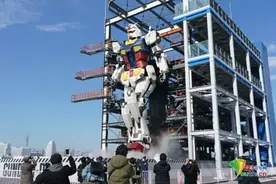 童年的回忆 日本巨型高达机器人亮相 高度18米超震撼图片
