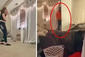 女子在家拍跳舞视频时发现陌生男子闯入屋内图片