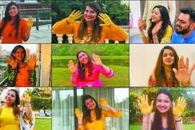 印度“线上”婚礼也能载歌载舞图片