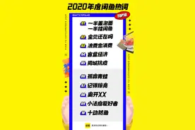 闲鱼2020年度十大关键词：“一半盖泡面一半挂闲鱼”夺魁图片