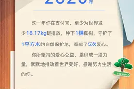 支付宝年度账单来了！网友：原来我这么有钱？图片