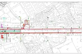 石围塘铁路跨线桥23日开拆，围蔽期车辆需绕行图片