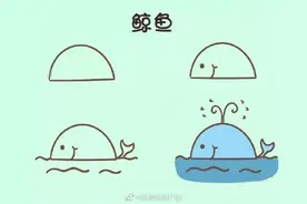 一个半圆就能画好多动物，快来学习一下吧~cr：网络图片