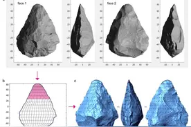 新方法研究揭示：80万年前华南手斧人群已有较复杂学习行为图片