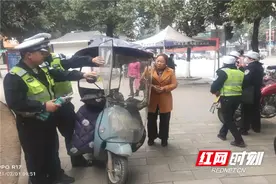 郴州市开展摩托车、电动车交通违法行为专项整治行动图片