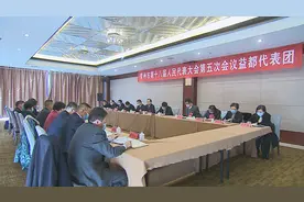 潍坊青州市：市委书记韩幸福到益都代表团与代表们一起审议政府工作报告图片