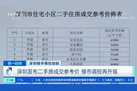 深圳发布二手房成交参考价 楼市调控再升级图片