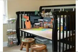 孩子长大后，婴儿床还可以改造做别的用途图片