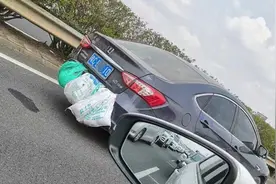 男子带猪油返城洒满后备箱！你们后备箱都装了啥？图片