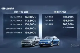 北京现代全新名图正式上市，13.38万起！曾经的爆款能否翻身？图片