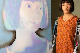 反思人和机器的关系，“首个仿真AI机器人艺术家”个展将展图片