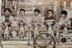 岳云鹏自己ps童年照 与年轻时刘德华小李子同骑马图片