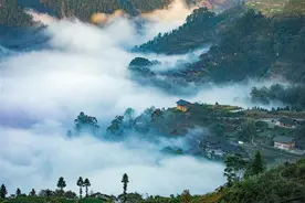 山明水秀黄土坡图片