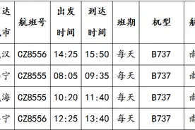 济宁机场夏秋季航班时刻表来了，请您查收图片