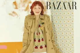 泫雅最新时尚大片曝光 红色长发搭碎花裙复古浪漫图片