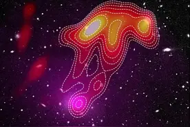 天文学家看到“太空水母”一种惊人的宇宙现象图片