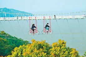 高空自行车图片