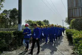 四川水利职业技术学院到三合堰电站参观学习图片