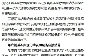 哈市调整职工和城乡医保“特慢病”政策图片