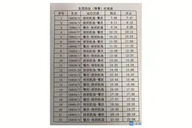 来看时刻表！今起东莞市民坐城轨可直达肇庆图片