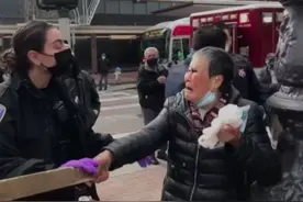 华裔老奶奶遇袭“反杀”监控曝光：男子无端殴打，老太被迫反击图片