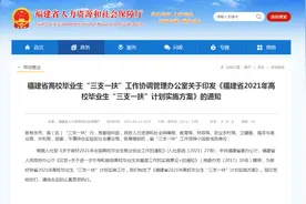 福建今年“三支一扶”计划招约600人图片